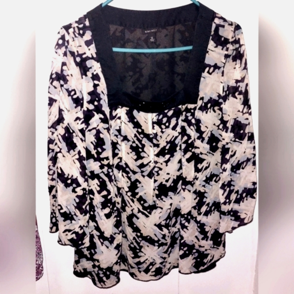 Headband FREE w/ Nine West 190% Silk Embellished Blouse